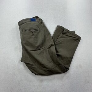 Mugsy Pants Mens 40 Olive Green Stretch Chino Twill Casual Olives